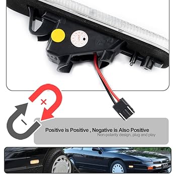 Akr9 　　　SEDAN ALL PURPOSE Big Light Amazon.com: Mingrui test 2Pcs 240SX Amber LED Side Marker